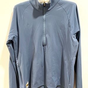 Tracksmith Turnover Half Zip Long Sleeve Top, size M